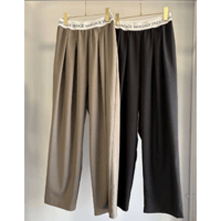 【margaux vintage】ロゴウエストタックパンツ
