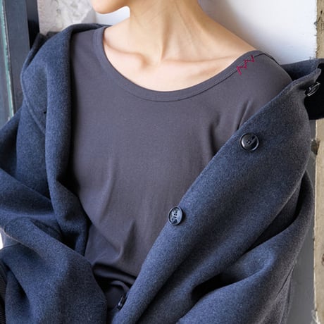 【YENN】 U-NECK LONG TEE
