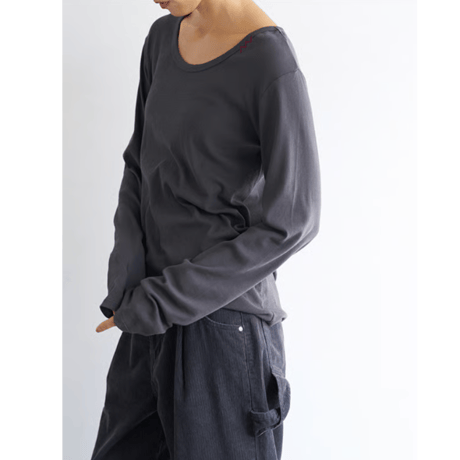 【YENN】 U-NECK LONG TEE