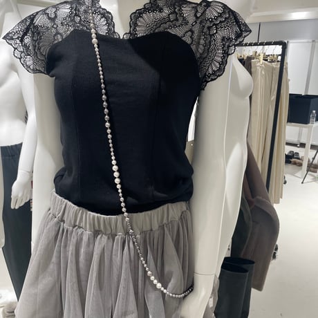 856766 ロングパールネックレス