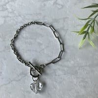 シルバー&ハートのブレスレット