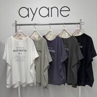 826519 ポンチョ型ロゴTシャツ