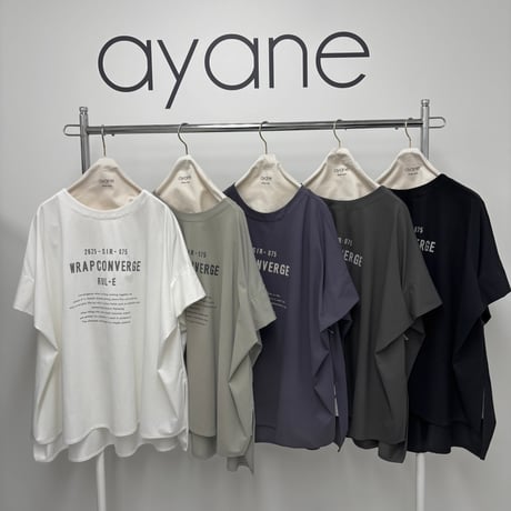 826519 ポンチョ型ロゴTシャツ