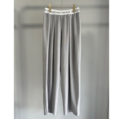 【MARGAUX VINTAGE】 ウエストロゴタックパンツ
