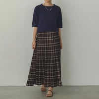 【hunch】キャンバスプリーツスカート