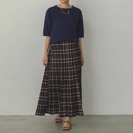 【hunch】キャンバスプリーツスカート