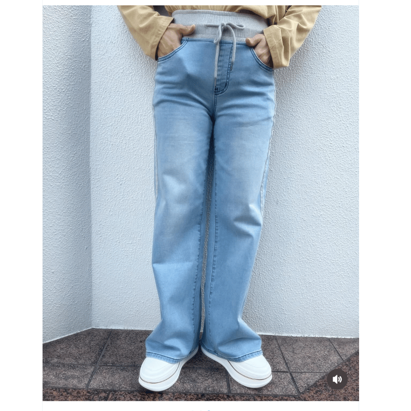 新色入荷】INDKNIT インディニット サイドラインワイドパンツ