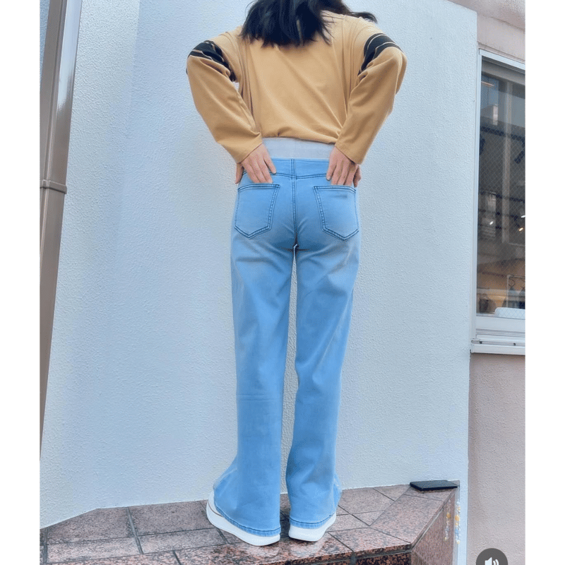 eimy istore サイドラインワイドパンツ eimy istoire パンツ リボンラインワイドパンツ レディース