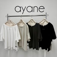 836617ラッスルスリーブフレアTシャツ