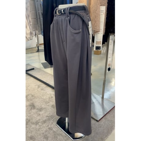【passione】ベルト付きスウェットパンツ