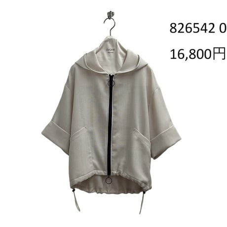 826542 メッシュフーディブルゾン