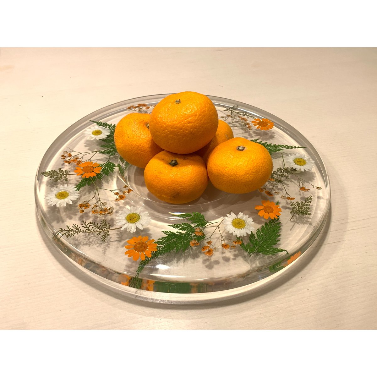 古材とレジンのドライフラワーテーブル 【公式通販】