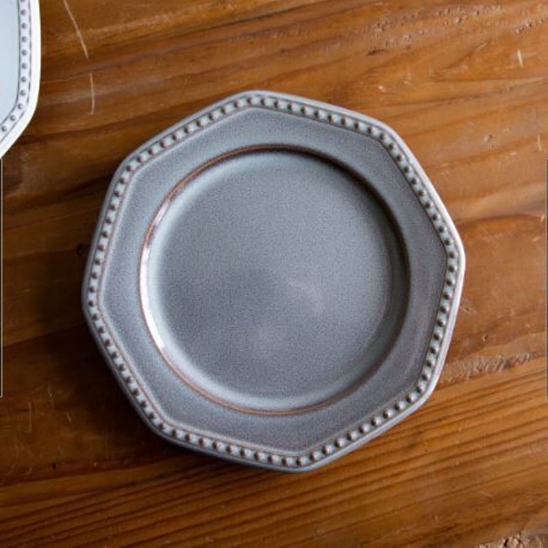 ROOTS コリーヌ 皿 19.5cm 日本製 エタン アズール ヴィンテージ感 | sa