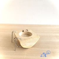 とりさんのコナラでできた小さいごはん入れ➅