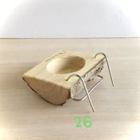 とりさんのいちょうでできた小さいごはん入れ 　26