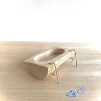 とりさんのコナラでできた小さいごはん入れ➉