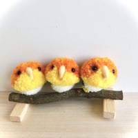 もけもけシロハラインコさん　キーホルダー
