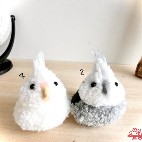 もけもけオカメインコさんのキーホルダー