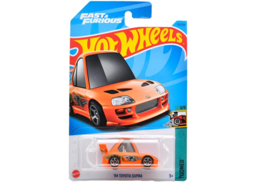 ホットウィール ワイルドスピードトヨタsupra チェイス hotwheels ホットウィール 94'TOYOTA SUPRA Brian's toone