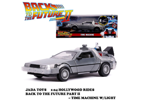 バック・トゥ・ザ・フューチャー デロリアン ミニカー JADATOYS 1/24 バックトゥザフューチャー Part2 デロリアン