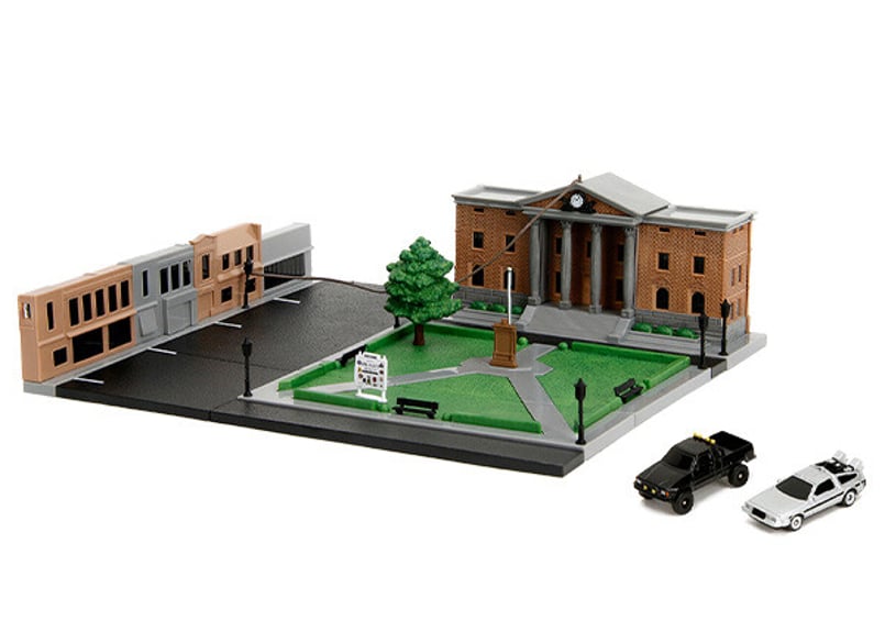 バックトゥザフューチャー ジオラマ NANO SCENE BTTF HILLVALLEY CO