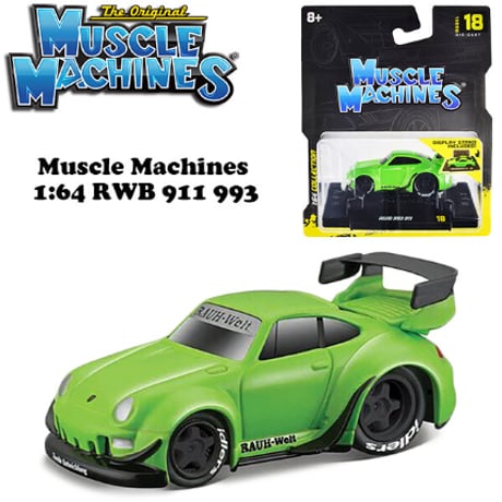 Muscle Machines 1/64 PORSCHE RWB 911 993【マッスルマシン】ミニカー