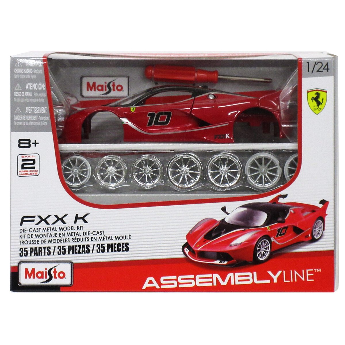 Maisto 1/24 Ferrari FXX K アッセンブリーライン ダイキャスト