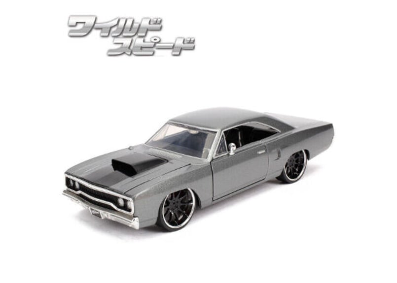 ダイキャストカー ワイルドスピード 1/24 PLYMOUTH ROAD RUNNER グレ