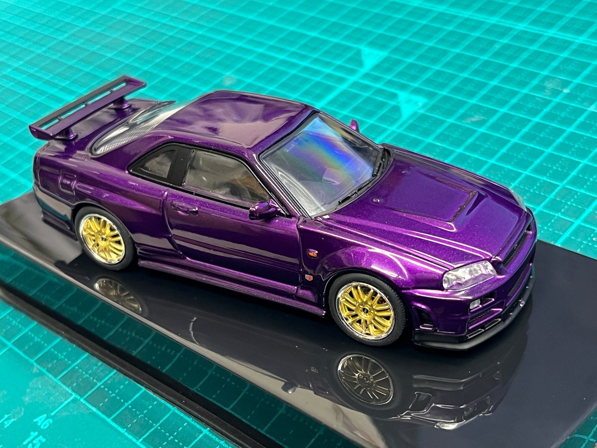 ixo 1/43 日産 スカイライン GT-R R34 ミッドナイトパープル Amazon.co.jp: ixo 1 43 スカイライン GT-R R34 ミッドナイト
