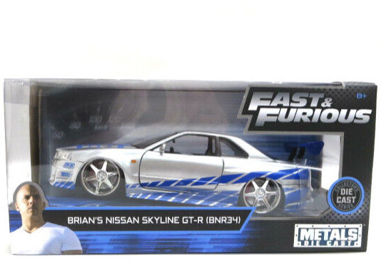 ダイキャストカー ワイルドスピード 1/24 NISSAN SKYLINE GT-R R34