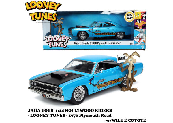 JADATOYS 1/24 ロードランナー ワイリーコヨーテ PLYMOUTH Amazon.com: Jada Wile E Coyote & 1970 Plymouth Road Runner