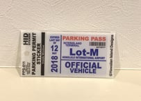 HONOLULU INTERNATIONAL AIRPORT パーキングパーミット ステッカー 内貼り ホワイト Hawaiian