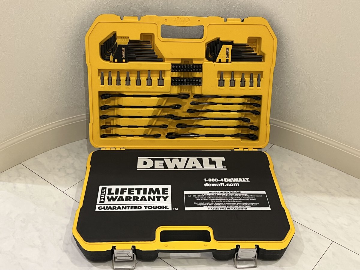 DEWALT 工具セット 184pcs ブラックエディション メカニックツール