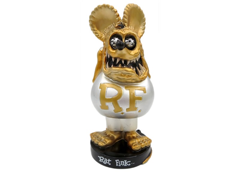 ラットフィンク ボビングヘッド ゴールドメタリック【RAT FINK