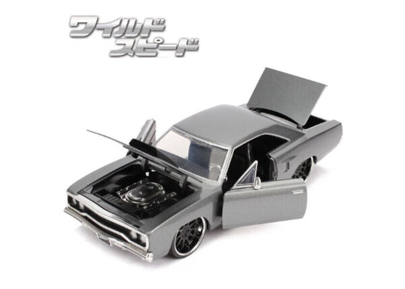 ダイキャストカー ワイルドスピード 1/24 PLYMOUTH ROAD RUNNER グレ
