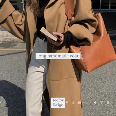 long handmade coat / Beige