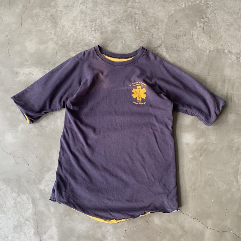 ダブルフェイス　ナス紺　ヴィンテージ 　Tシャツ　60s 【ビックサイズ】 ダブルフェイス ナス紺 ヴィンテージ Tシャツ 60s