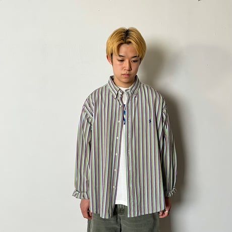 Used/ユーズド『Upcycle Ralph Lauren Stripe Shirt』