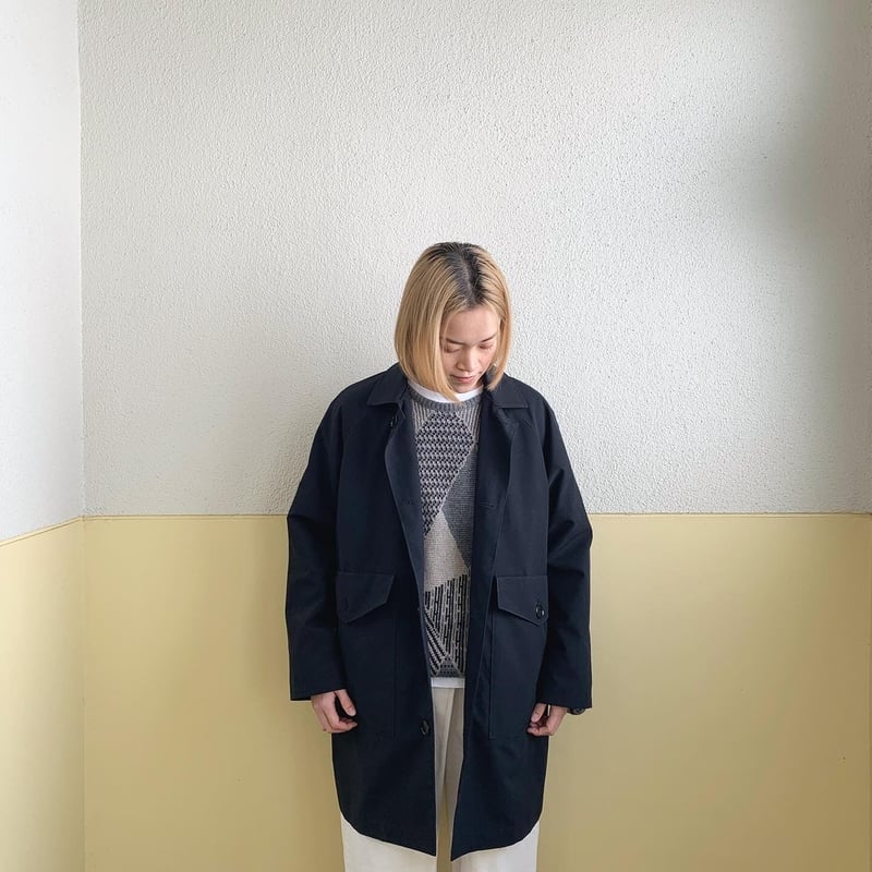 【NECESSARY】美品 HALF BUTTON COAT N.O.UN/ナウン『 HALF BUTTON COAT 』 | SUNQGO