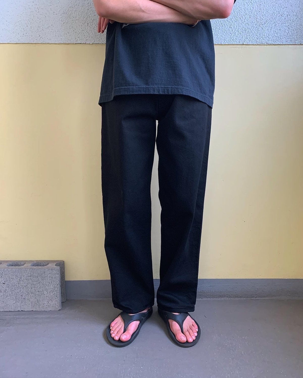 PRISON BLUES/プリズンブルース『Black Denim painter pants