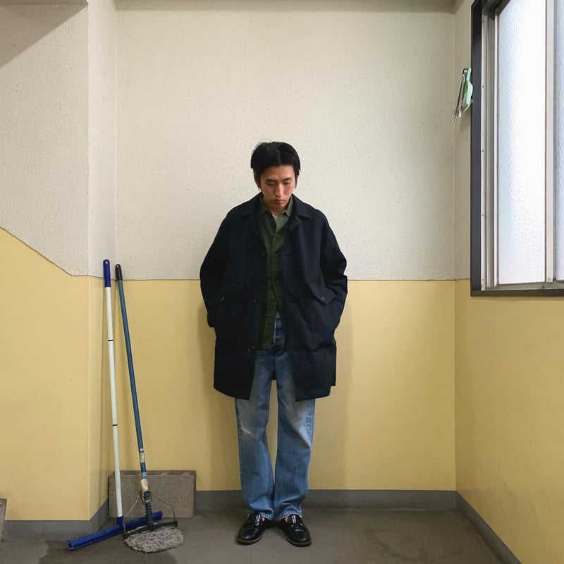 【NECESSARY】美品 HALF BUTTON COAT N.O.UN/ナウン『 HALF BUTTON COAT 』 | SUNQGO