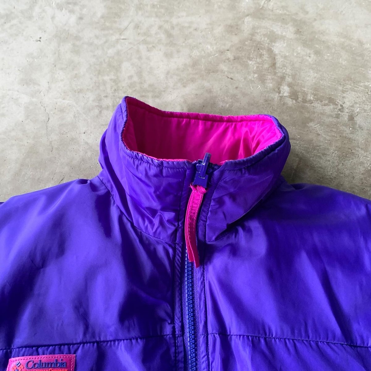 Used Columbia reversible Down Jacket
