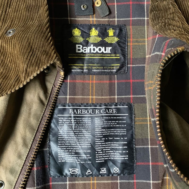 yoused/ユーズド『 Vintage Barbour Border Rreproof 』
