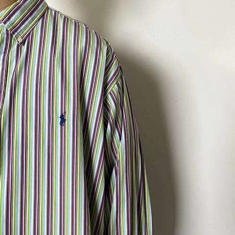 Used/ユーズド『Upcycle Ralph Lauren Stripe Shirt』