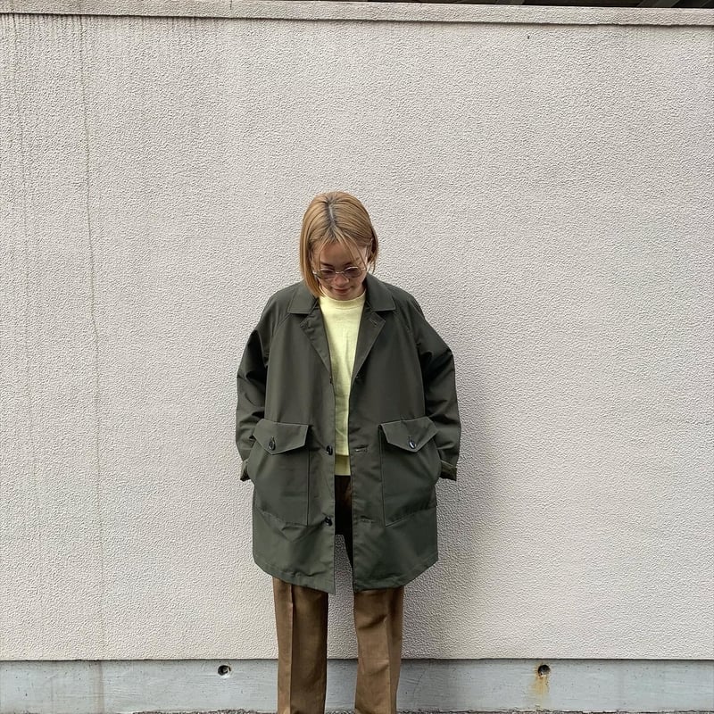 【NECESSARY】美品 HALF BUTTON COAT N.O.UN/ナウン『 HALF BUTTON COAT 』 | SUNQGO