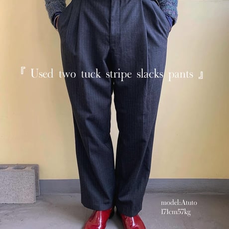 Used/ユーズド『two tuck slacks pants』