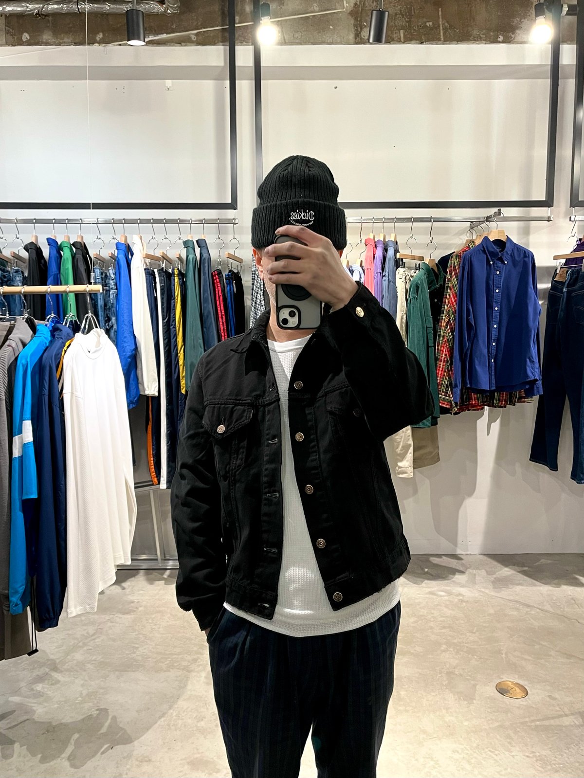 yoused/ユーズド『Double Black Vintage Denim Jkt』