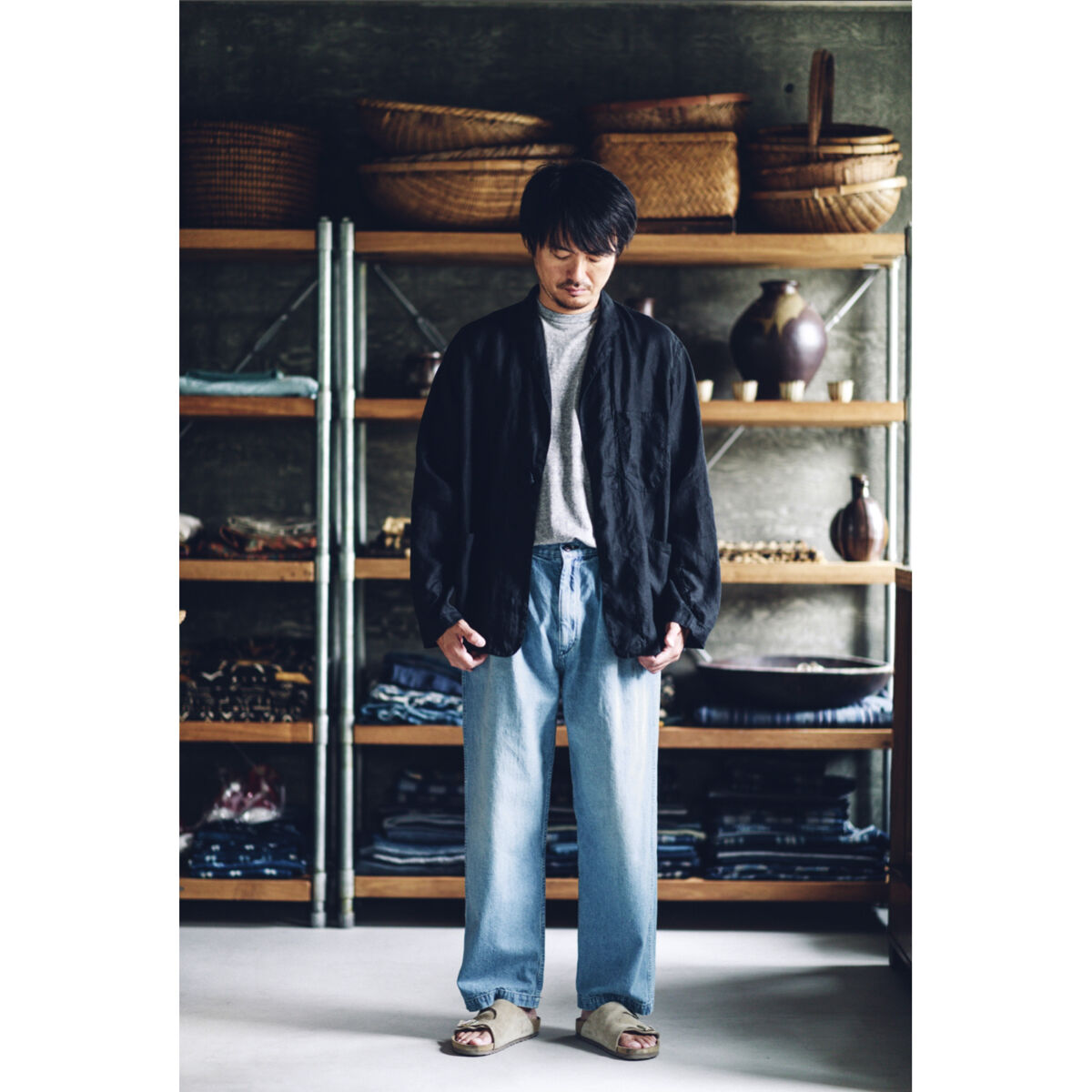 orSlow /オアスロウ『 Frog button linen jacket 』 | SU