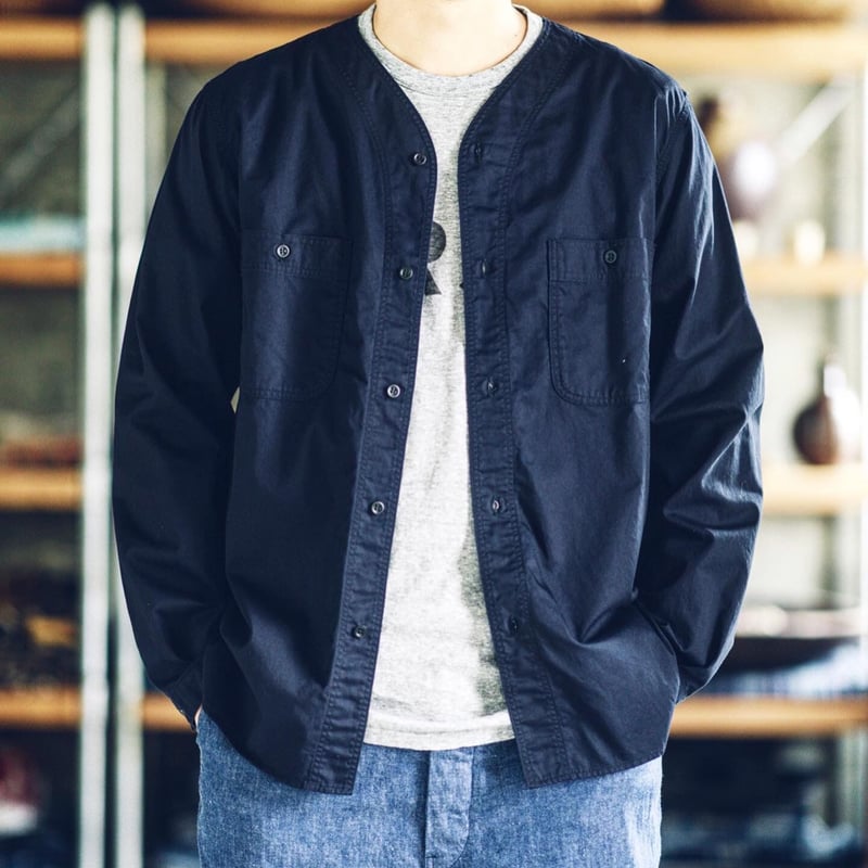 orSlow /オアスロウ『 NO COLLAR SHIRT 』 | SUNQGO