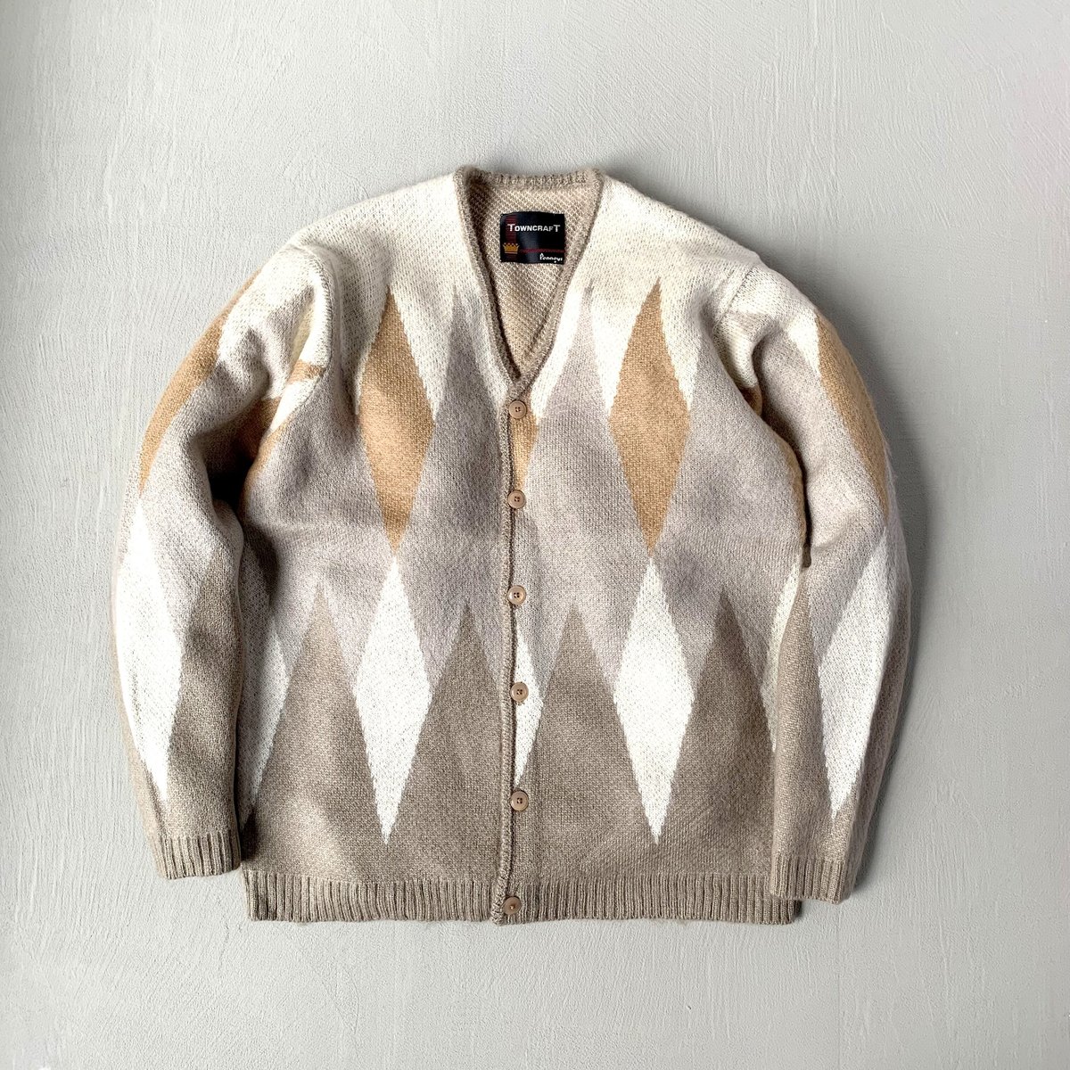 TOWNCRAFT / タウンクラフト『 SHAGGY JACQUARD CARDIGAN 』...